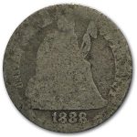 1888-S Liberty Seated Dime AG