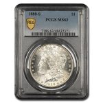 1888-S Morgan Dollar MS-63 PCGS