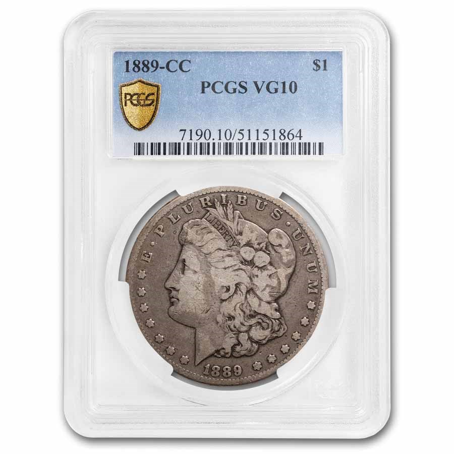 1889-CC Morgan Dollar VG-10 PCGS