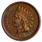 1889 Indian Head Cent XF Details
