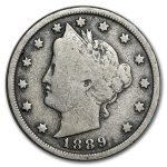 1889 Liberty Head V Nickel VG