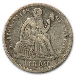1889 Liberty Seated Dime Fine