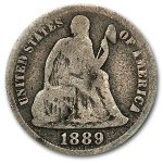 1889 Liberty Seated Dime VG