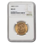 1889-S $10 Liberty Gold Eagle MS-63 NGC
