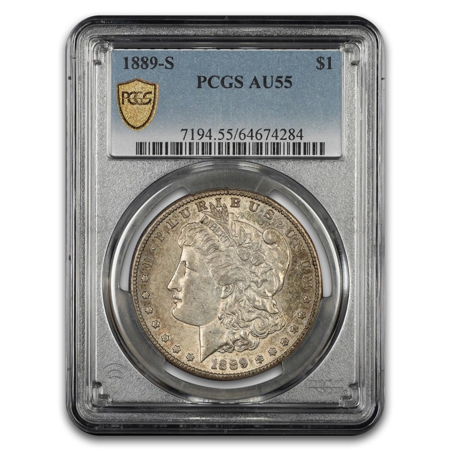 1889-S Morgan Dollar AU-55 PCGS
