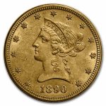 1890 $10 Liberty Gold Eagle AU