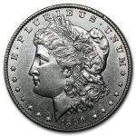 1890-CC Morgan Dollar AU
