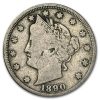 1890 Liberty Head V Nickel Fine