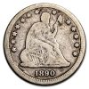 1890 Liberty Seated Quarter VG