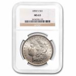 1890-S Morgan Dollar MS-63 NGC