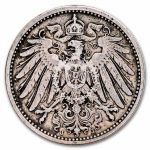 1891-1916 Germany Silver 1 Mark Avg Circ