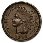1891 Indian Head Cent BU