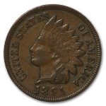 1891 Indian Head Cent XF