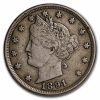 1891 Liberty Head V Nickel VF