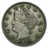 1891 Liberty Head V Nickel XF