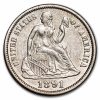1891 Liberty Seated Dime AU