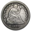 1891 Liberty Seated Quarter VF