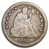 1891 Liberty Seated Quarter VG