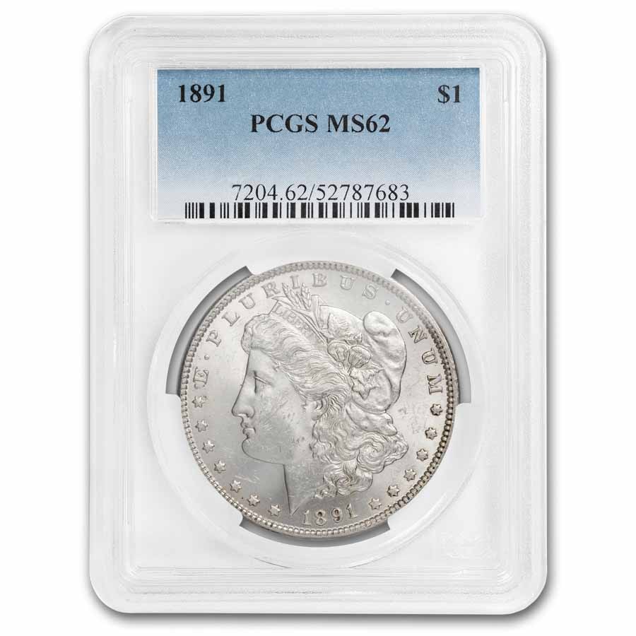 1891 Morgan Dollar MS-62 PCGS