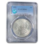 1891 Morgan Dollar MS-63 PCGS