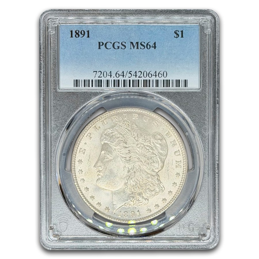 1891 Morgan Dollar MS-64 PCGS