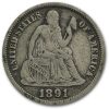1891-O Liberty Seated Dime Fine