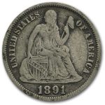 1891-O Liberty Seated Dime Fine
