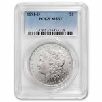 1891-O Morgan Dollar MS-62 PCGS