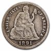 1891-S Liberty Seated Dime VF