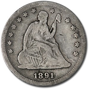 1891-S Liberty Seated Quarter Fine