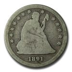 1891-S Liberty Seated Quarter Good