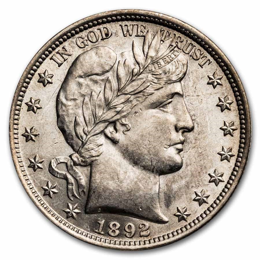 1892 Barber Half Dollar BU