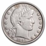 1892 Barber Half Dollar XF