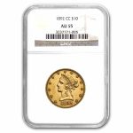 1892-CC $10 Liberty Gold Eagle AU-55 NGC