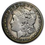 1892-CC Morgan Dollar VF (Cleaned)