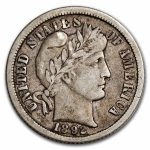 1892-O Barber Dime VF