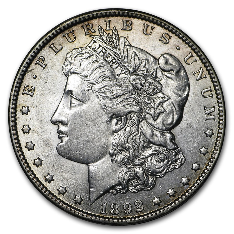 1892-O Morgan Dollar AU-58