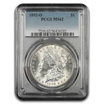 1892-O Morgan Dollar MS-62 PCGS