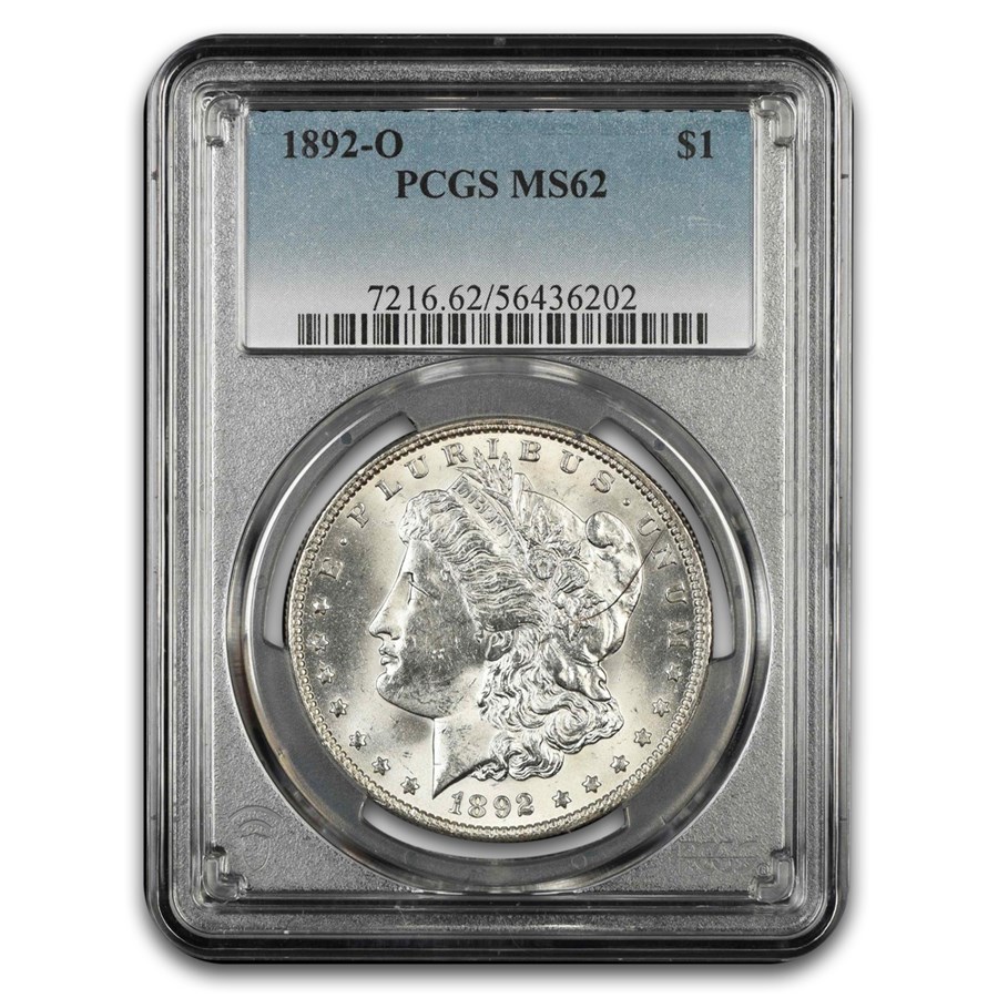 1892-O Morgan Dollar MS-62 PCGS