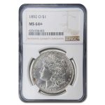 1892-O Morgan Dollar MS-64+ NGC