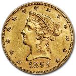 1893 $10 Liberty Gold Eagle AU