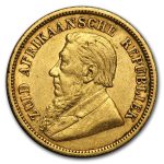 1893-1897 South Africa Gold 1/2 Pond Avg Circ (Random)