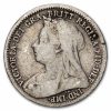 1893-1901 Great Britain Silver 3 Pence Victoria Avg Circ