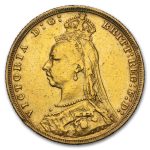 1893-1901-M Australia Gold Sov Victoria Veil Head XF (Scruffy)