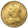 1893-1901-M Australia Gold Sovereign Victoria Veil Head Avg Circ