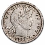 1893 Barber Quarter VF
