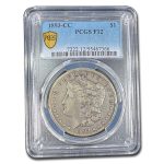 1893-CC Morgan Dollar Fine-12 PCGS