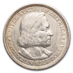 1893 Columbian Expo Half Dollar BU Details (Cleaned)