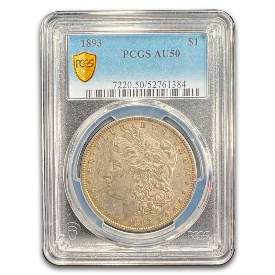 1893 Morgan Dollar AU-50 PCGS