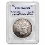 1893 Morgan Dollar PR-63 Cameo PCGS